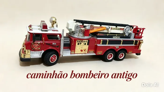 Caminhão bombeiro anos 80