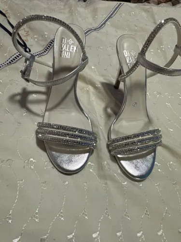 sandalia 34 prata