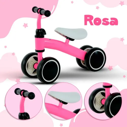 Bicicleta de Equilíbrio infantil 4 rodas 