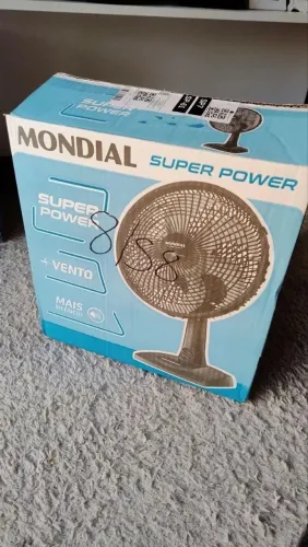 Ventilador mundial preto 30cm 127V NOVO LACRADO