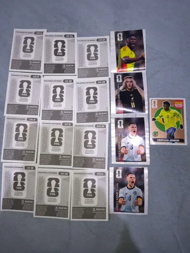 Figurinha da copa Coca-Cola 9,50 / figurinha normais 2,50