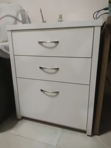 Gaveteiro Branco 3 Gavetas - Ideal para Quarto ou Escritório
