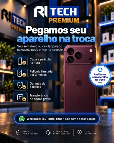 iPhone 18 Pro Max 256GB Novo Lacrado | Garantia | Aceito Troca