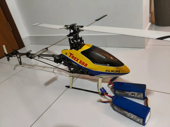 Helicóptero align t-rex 500 flybar
