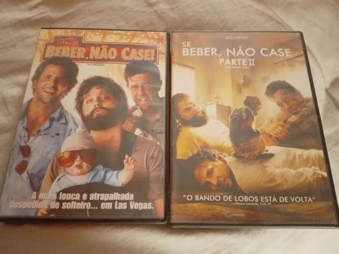 Dvds originais se beber não case 1 e 2 3xcartao preço unitário retirar local