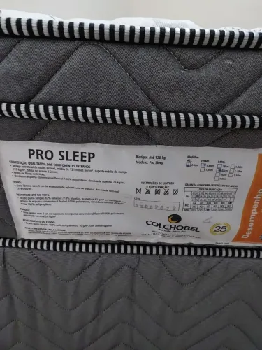 Cama box solteiro + Colchão Colchobel - Pro Sleep