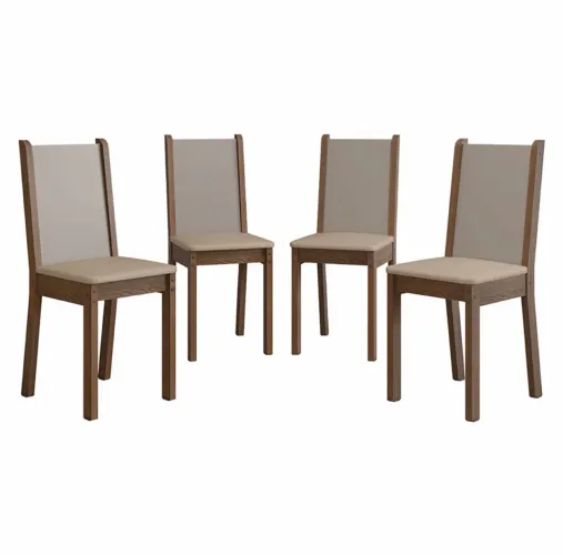 4 Cadeiras MDF/MDP (já montadas)