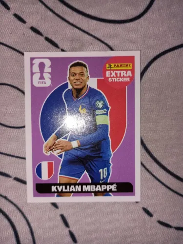 Figurinhas lendárias do Mbappé roxa copa FIFA 2026
