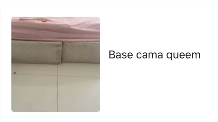 Doação base cama queem