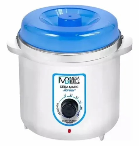 Aquecedor de Cera Mega Bell Matic-Junior 400g Bivolt Azul