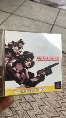 Metal Gear solid Ps1 Japonês CD preto