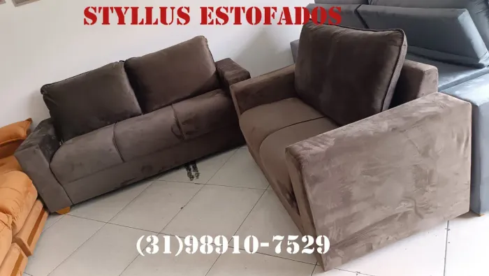 Sofá de 2 e 3 lugares novo