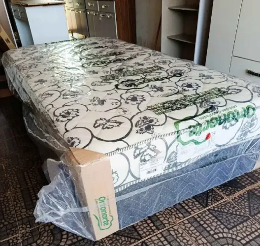 Cama Unibox Solteirão Com 6cm de espuma Semi ortopédica 1.00 x 1.98