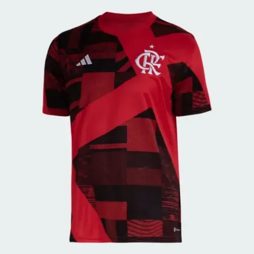 Camisa Pré-Jogo Original Flamengo Adidas 2023/24.