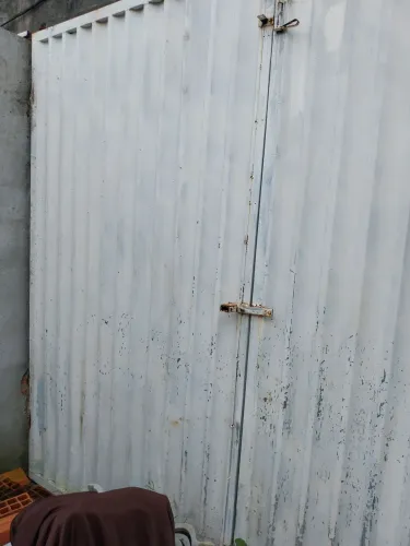 Portão de ferro galvanizado para garagem 
