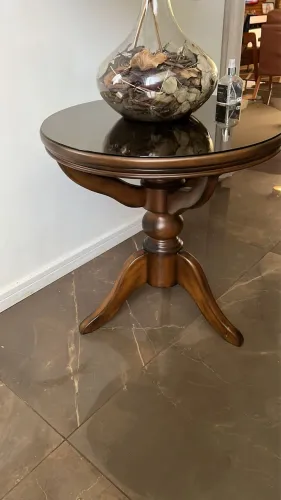 Mesa redonda espelho