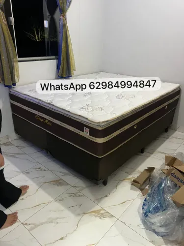 Cama box Queen/king molas ensacadas e pillow top produtos novos