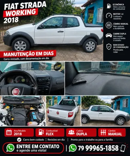 Fiat Strada Working Hard 1.4 Fire Flex 8V CD 2018
