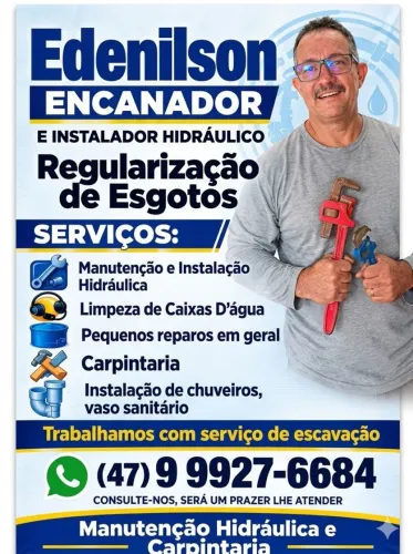Manutenções hidráulica e telhado.