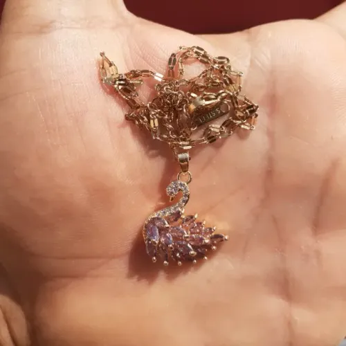 Colar de Ouro Cisne - Colar Folheado a Ouro 18k