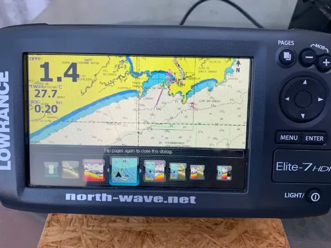 Gps Sonar Lowrance Elite 7 Hdi +carta Navionics +transducer