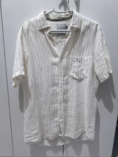 Camisa republic paradise 100% linho tam2