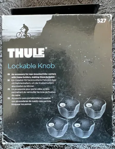 Thule Lockable Knob 527 Travas seguro para Transbike 4 Unidades