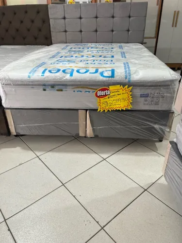Colchão Probel pro Max premium gel suporte de peso 200kg. Mais box
