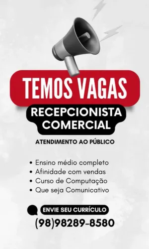 Recepcionista comercial 