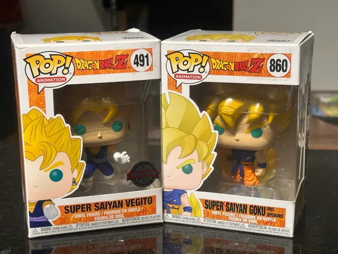 Pop DragonBallZ SUPER SAIYAN GOKU 860 e SUPER SAIYAN VEGITO 491