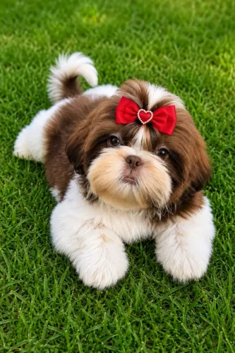 Fêmea de shihtzu a pronta entrega 