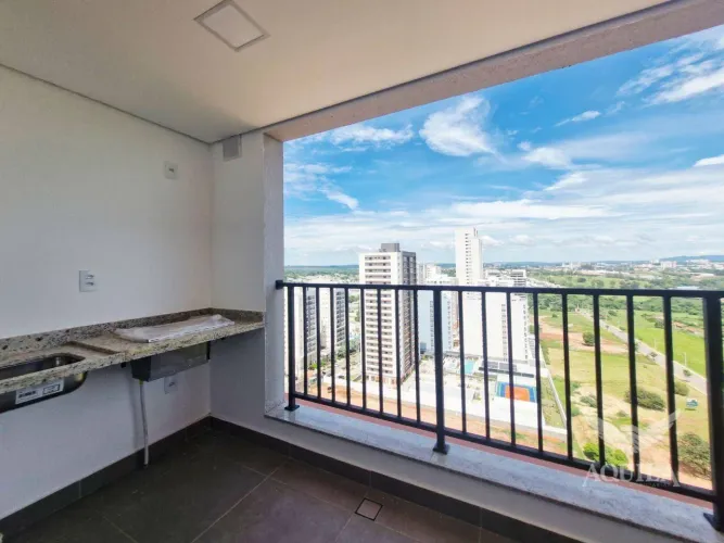 EDIFÍCIO BIARRITZ - PARQUE CAMPOLIM - SOROCABA - 1 SUÍTE - SALA 2 AMBIENTES - VARANDA GOUR