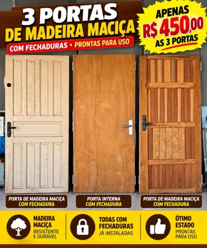 Portas maciça