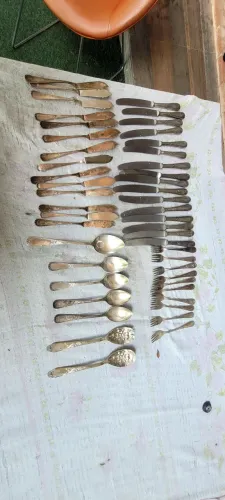 Talheres de prata antigo
