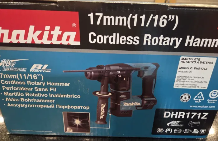 Martelete Makita DHR171Z 18V Brushless SDS-Plus ? Novo, sem uso (sem bateria)