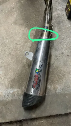 Ponteira Fuse 60mm + Link escapamento Zx10R Kawasaki