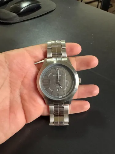 Relógio Mondaine Masculino Mostrador Cinza