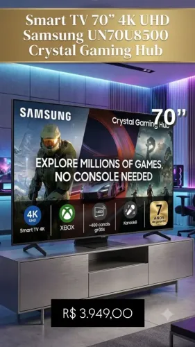 Smart TV Samsung 70 Polegadas | Lacrada Com Nota Fiscal