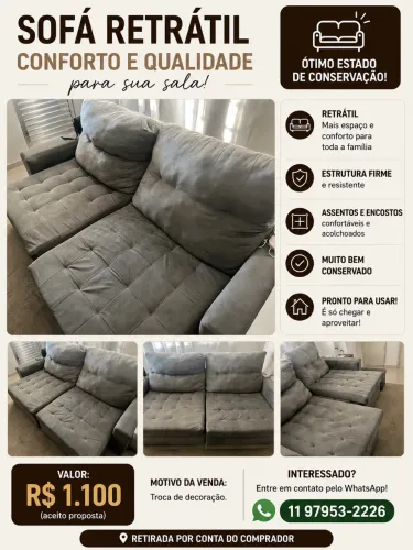 ? Sofá à Venda - Excelente Estado!