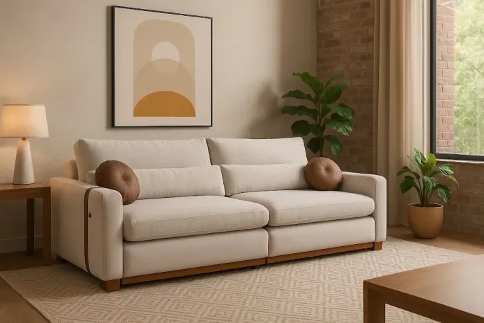 Sofá Cama Retrátil 2,30m Vitória t98