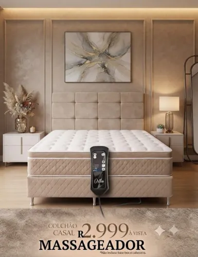 Colchão Casal massageador 1.38 x 189 