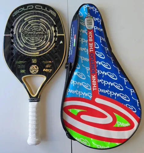 Raquete Quicksand Gold Club 12K + Trat. Carbono (EXTRA !!!)