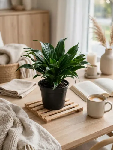 Vaso de planta Dracena 