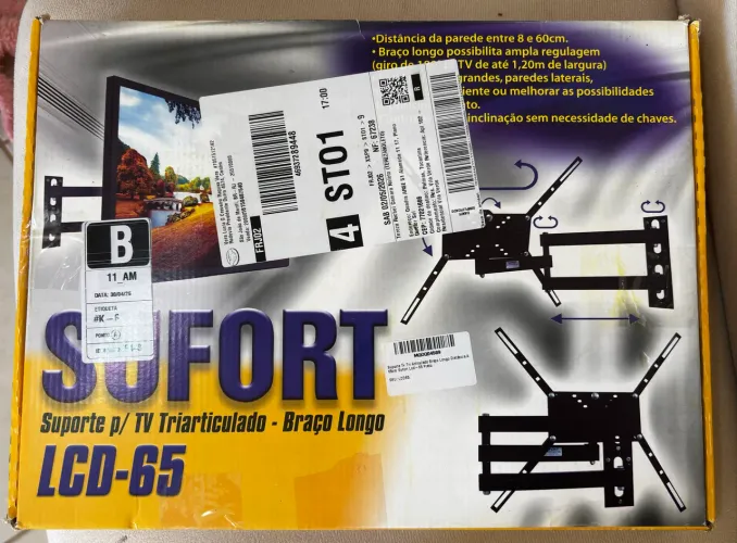 Vendo suporte tri articulador para TV - NOVO