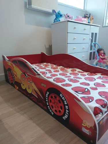 Cama Infantil Carros + Colchão