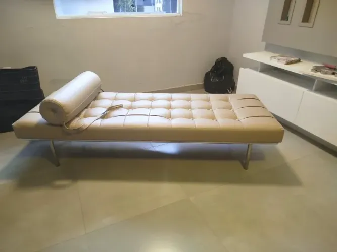 Sofa/Cama branco recanier (195x70x42) CxLxA