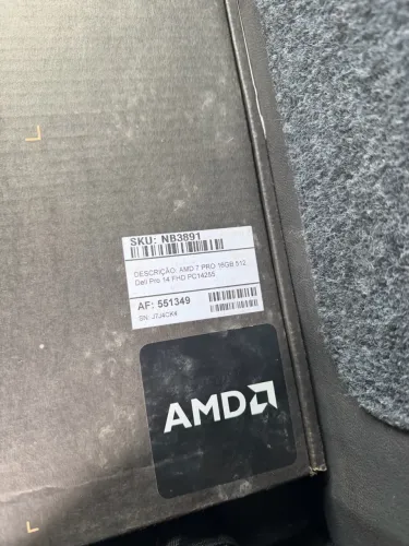 Notebook dell pro amd 7 pro 16gb 512