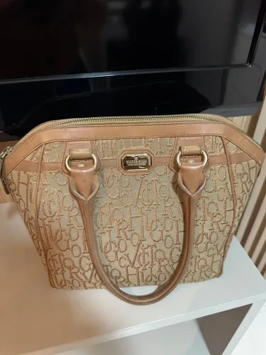 Bolsa original Victor Hugo Corsa em Jacquard Bronze na cor marrom