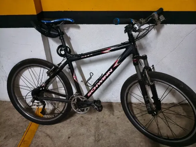 Bike Linda Schwinn Quadro 17 Shimano Lx e Xt Suspensão Manitou Barata Só andar