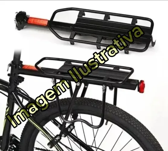 Bagageiro Traseiro Aluminio Bike Aro 26 27 29 Regulável